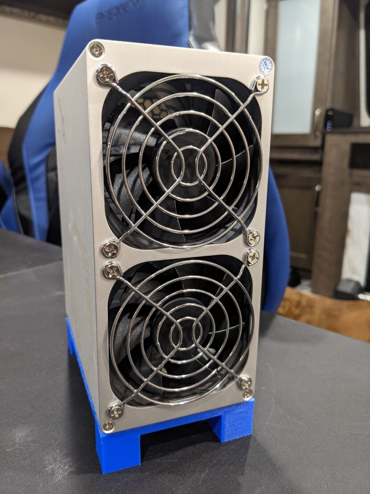 4 Ck Box Mining Farm with Bitmain power supply! Free 3d Printed Stands Included